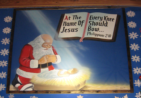 Santa and the Christ Child