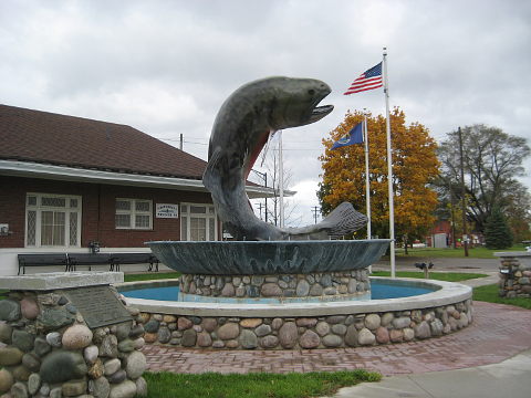 Fish statue