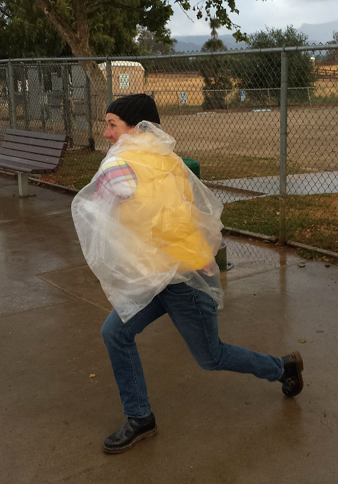 Winding up to throw the ball