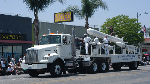 Missles on truck in a parade