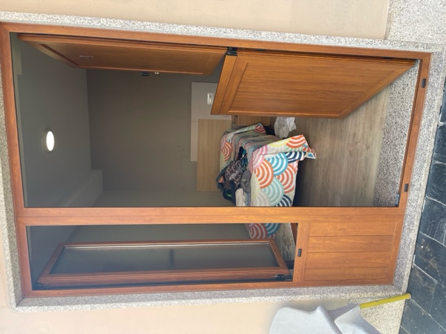 Room with dutch door