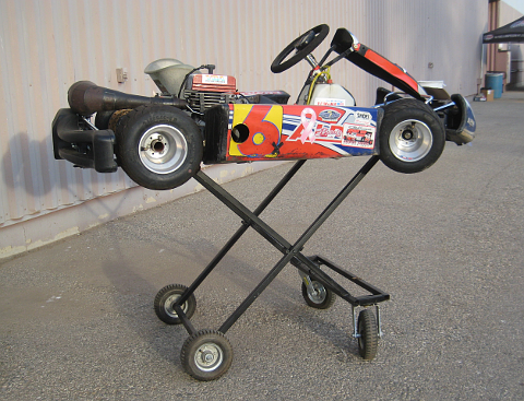 Gokart on wheeled cart